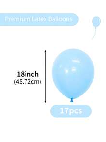 17/37/67/107/207 piezas Globos azul pastel de diferentes tamaños 36 18 12 10 5 pulgadas para guirnaldas y , globos de látex azul claro para decoración de cumpleaños, boda, bautizo, baby shower, revelación de género, Pascua, aniversario, graduación, despedida de soltero - Celeste - Ver 24