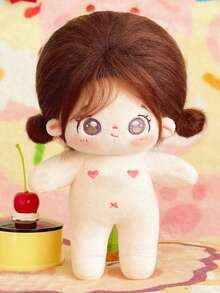 1个20厘米可爱毛绒棉质偶像娃娃，星空星座造型，女孩儿童礼物，可穿戴服装 - 彩色 - 查看 16