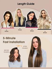 Yilite 14-20 Inch Seamless Clip-In Hair Extensions, Real Human Hair, #4 Chocolate Brown, Remy Clip-In Hair Extensions, Real Human Hair, Invisible PU Skin Weft, Natural Remy Clip-In Hair Extensions, Real Human Hair - S4 - View 8