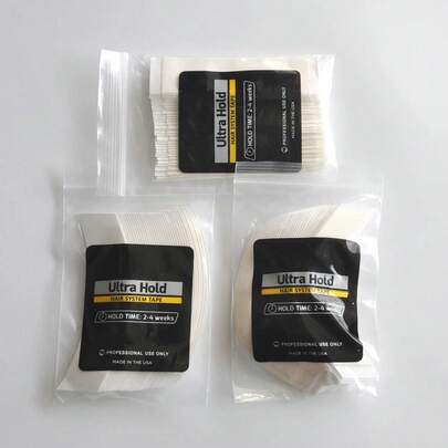 36片超强白色假发胶带，双面胶带，适用于蕾丝假发/男士假发/接发