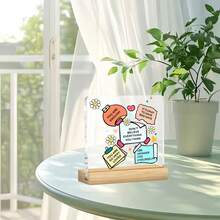 2D Acrylic Decorative Plaque With "You Are Enough" Positive Affirmation And Floral Design, Ideal For Home And Office Decor, Great Christmas, New Year Or Birthday Gift - A - View 6