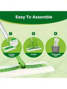 30/100Pcs Disposable Dry Sweeping Cloths Electrostatic Dust Mop Refills Thickened Lint-Free Floor Cleaning Pads Compatible With Sweepers - Upgraded Version - View 9