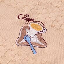 Waffle Embroidered Household Kitchen Cleaning Cloth, Absorbent And Non-Shedding - Multicolor - View 6