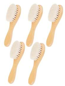 3件套婴儿护理刷梳套装 - 婴儿头皮护理刷、按摩发刷、木梳，适合幼儿、新生儿和婴儿 | 婴儿用品登记礼物 - 彩色 - 查看 22