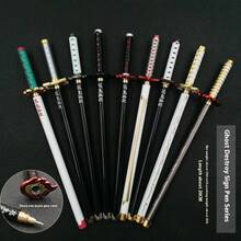 1支2026新款经典动漫签名笔，武器笔，炭治郎笔，善逸水柱笔，虫柱笔，中性笔，史迪奇玩具，旅行玩具，课堂减压玩具，迷你小物，洗澡玩具，圣诞文具，压力球，送给男孩女孩的礼物，情人节，新年，生日，圣诞节，万圣节 - 彩色 - 查看 2