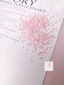 1袋粉色和白色樱花亮片DIY美甲装饰品，适合春季美甲，日式风格，美甲饰品 - 彩色 - 查看 3