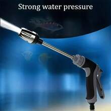 Multi-Functional High-Pressure Spray Gun, Foam Nozzle For Car Wash & Garden Watering, Long Handle Ergonomic Design - Portable High-pressure Water Gun - View 11