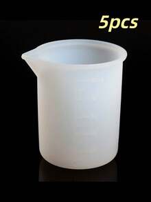 5pcs Silicone Liquid Measuring Cups, Multi-Functional Baking & Cooking Measurement Cups, Essential Kitchen Tools For Resin Crafting - Multicolor - View 13