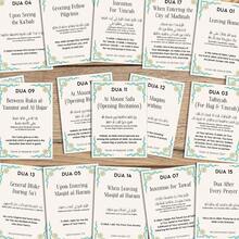 21pcs Umrah Dua Flashcards, Umrah Guide, Umrah Mubarak Gift Cards, Prayer Cards, Islamic Dua Guide Cards, Dua Reminder Cards - Perfect For First-Time & Returning Pilgrims - Sets - View 4