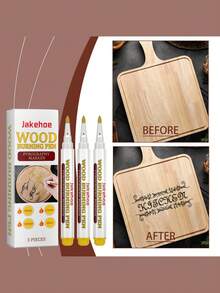 jakehoe Bolígrafo para pintar madera, bolígrafo para quemar madera, bolígrafo para marcar madera - A - Ver 4