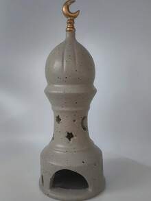 1 Stück Harz Ramadan Skulptur Dekoration, Eid Atmosphäre Dekoration, kreative orientalische Architektur Stil Ornament, geeignet für Wohnzimmer, Büro oder Eingang - perfekt für Ramadan und Feiertage - Verschiedenfarbig - Übersicht 13