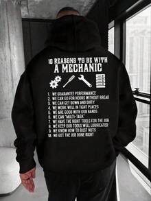 Men Outdoor Hoodies & Sweatshirts - Black - View 1