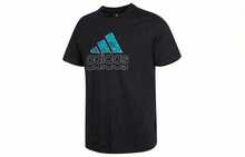 Adidas St Logogfx Tee Casual Graphic Print Round Neck Logo Short Sleeve T-Shirt, Black - Black - View 9