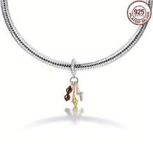 Silver Plated Charm Lightning Glasses Broom Creative Pendant Diamond Pendant Charm Pendant Ball Suitable For Bracelets DIY Women's Jewelry - Mixed Colors - View 7