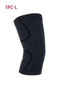 1pc S/M/L/XL Spring Outdoor Black Knee Pads, Elastic Sports Anti-Slip Soft Breathable Knee Pads Suitable For Dance, Volleyball, Basketball, Football, Tennis, Running, Fitness, Cycling - Black - View 12