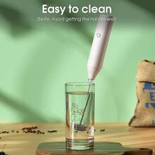 Rechargeable Electric Milk Frother Handheld Milk Foamer, 3-Speed Milk Whisk Mixer For Coffee, Matcha, Cappuccino, Hot Chocolate, Eggs - Multicolor - View 10