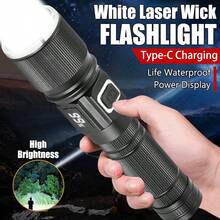 铝合金USB充电手电筒，P50长焦变焦，户外照明手持聚光灯 - 手電筒 - 查看 1