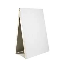 A-BOARD PAVEMENT SIGN, ADVERTISING, MENU, SANDWICH, METAL FRAME, WHITE MLW - Star - View 5