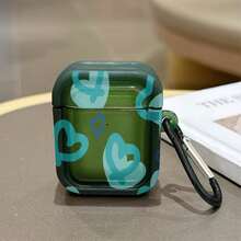 Green Heart-Shaped Protective Case Compatible With Apple Wireless Earphone Case, Scratch-Resistant And Anti-Drop - Translucent Green - View 8