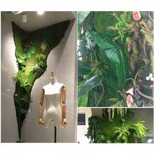 Artificial Moss Mat Fake Grass Rug,DIY Synthetic Turf Landscape Artificial Grass Mats Lawn Carpet For Wedding Home Backyard Balcony Indoor Outdoor Decor - A - View 5