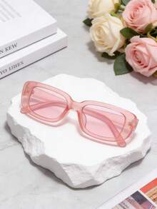 10副/5副 Y2K 时尚方形镜框男女通用，多功能方形镜框，适合海滩和夏季，时尚粉色椭圆形小镜框，适合海滩、派对、摄影和日常佩戴，单身派对装饰，单身派对回礼，单身派对，新娘送礼会回礼，婚礼宾客回礼，时尚装饰眼镜 - 粉色 - 查看 7