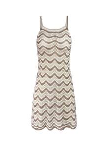 Women's Summer Bohemian Ombre Hollow-Out Sexy Sheer Cover-Up Camisole Mini Dress Vacation Beach - Multicolor - View 7