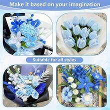 (Total 250pcs)100pcs Pipe Cleaners Craft Chenille Stems With 150pcs Flower Stamens For DIY Art Creative Crafts Party Decorations (12 Inch X 6mm), Art Projects, Handmade Decor, Decorative Stems, DIY Accessories - Multicolor - View 9