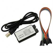 Analisador Lógico 8 Canais 24mhz Usb Logic Analyzer - Preto - Visão 1