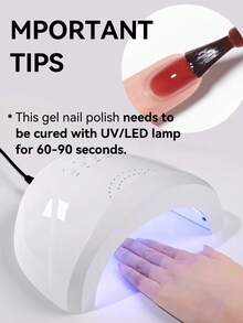 AiFer 1瓶15毫升磁性猫眼凝胶指甲油，玫瑰红猫眼凝胶指甲油，可卸凝胶，适合所有季节的美甲设计。 - Rose & Glow - 查看 11