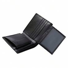 2026 Nueva llegada Billetera y portacartas antirrobo de alta gama con letras en relieve para hombres - Billetera plegable premium de textura de moda y multifunción para tarjetas de crédito para hombres, regalo ideal para llevar a diario para novio/padre/esposo, cumpleaños/aniversario/Día del Padre/Día de San Valentín - Café - Ver 9