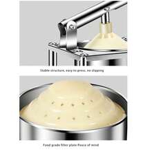 Premium Stainless Steel Manual Orange Juicer: Versatile Manual Lemon Juicer For Home And Commercial Use. - Silver - View 4