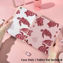 1个带笔槽的多角度磁吸支架保护套，支持自动休眠/唤醒功能，可爱平板电脑保护套，兼容Pro/Air/三星Galaxy A9/S9/S7/S10+/小米Pad/5/6/7 - 彩色 - 查看 2