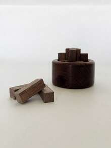 木质扩香器，无需明火即可进行精油香薰，持久留香，适用于家庭卧室，室内香氛石摆件，滴入精油并轻轻旋转，使精油充分渗透到原木中。 - 杏色 - 查看 7