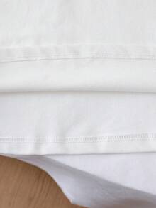 Camisa polo de manga corta para niños, estilo minimalista para el verano - Blanco - Ver 6