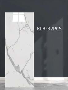 Giấy dán tường giả gạch men vân đá cẩm thạch, tấm ốp tường giả đá cẩm thạch bằng xốp, có thể tháo rời, chống thấm nước, thích hợp cho phòng khách, nhà bếp, phòng tắm và các không gian trang trí tường khác trong nhà - Họa tiết vân đá - KLB - Xem 9