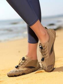 赤足五指水鞋，宽鞋头，透气速干水鞋 - 适合健身、跑步、徒步、沙滩、游泳、冲浪和露营等户外活动，水上运动鞋，极简运动鞋 - 卡其色 - 查看 8