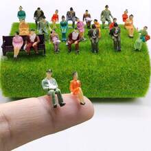 30 piezas 1:42, 1:50, 1:75 (2,5~4cm) Miniaturas pintadas, estatuas de resina en miniatura, juguetes en miniatura, muebles en miniatura, modelos en miniatura, figuras de modelos de plástico ABS, figuras en miniatura, para la creación de escenas DIY, maqueta de tren, modelo de arquitectura, caja de arena, artículos en miniatura, estilos y colores aleatorios - Multicolor - Ver 6