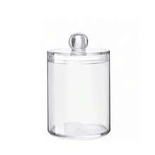 Kit Completo Porta-Cotonetes e Algodão 3 Peças - Organização Prática e Elegante para Seu Banheiro - Transparente+1PC - Visão 4