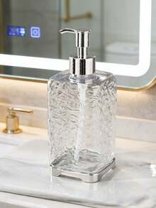 300/400ML/600ML Hotel Bathroom Shower Gel/Shampoo Refillable Bottle, Soap Dispenser - Transparent White - View 4