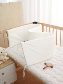 AIBOYING 1pc Baby & Toddler Bed Rail, 4-Season Crib Bumper, Infant Bed Guard, Removable & Washable Anti-Collision Bed Fence, Gift For Girls & Boys - Multicolor - View 2