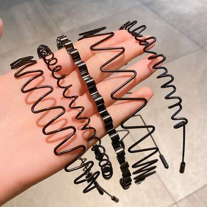 3 piezas Aro de cabello invisible personalizado para hombres, diadema deportiva, diadema antideslizante para lavado de cara con ondas peinadas hacia atrás, accesorio de cabello unisex para mujeres