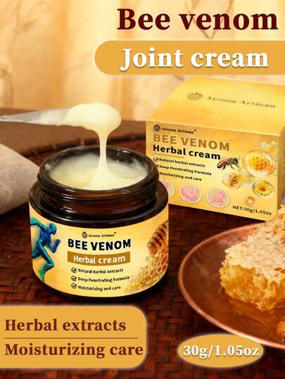 30g Crema de propóleo para articulaciones, cuidado de articulaciones, hidratante y penetrante, fórmula natural, nutre la piel, fácil de absorber, integrada en la vida diaria, portátil, hidratante refrescante, adecuada para entusiastas del deporte y al aire libre, trabajadores físicos, personas que permanecen de pie mucho tiempo y quienes se preocupan por el cuidado de la piel