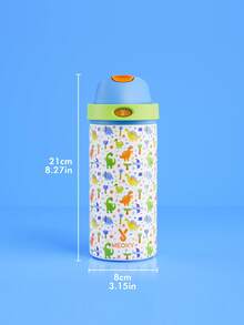 Meoky 18oz Vacuum Insulated Water Bottle with 2-in-1 Straw and Spout Lid, Insulated Cup, Keep Cold 24H, Leak-Proof, Fits in Car Cup Holder, Stainless Steel Tumbler for Sports, Travel, and School - 白色 - 查看 4