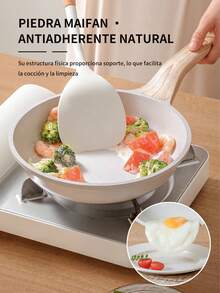 Juego de 24 piezas de ollas y sartenes antiadherentes,Sarten profesional Aluminio,Antiadherente Recubierta,Antiadherente Compatible con Todas las Cocinas (Inducción) con Tapas - Juego Completo: Sartenes, Cacerolas, Vaporera - Antiadherente, Ideal para Cocineros y Profesionales - Multicolor - Ver 5