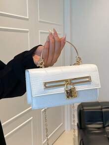 百搭、时尚、优雅、奢华、简约而精致的女士包袋，尽显高端格调。2026春季新款斜挎包。 - 白色 - 查看 4