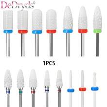 1 pieza Cabezal de repuesto de broca de cerámica para taladro de uñas, quitaesmalte, cabezal de pulido, herramienta de manicura - Multicolor - Ver 1