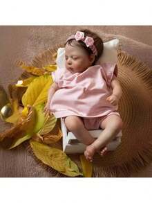 NPK 10英寸早产儿娃娃 Luna，逼真柔软的身体，触感真实，3D仿真肌肤，可收藏的女孩娃娃 - 布身體 - 查看 1