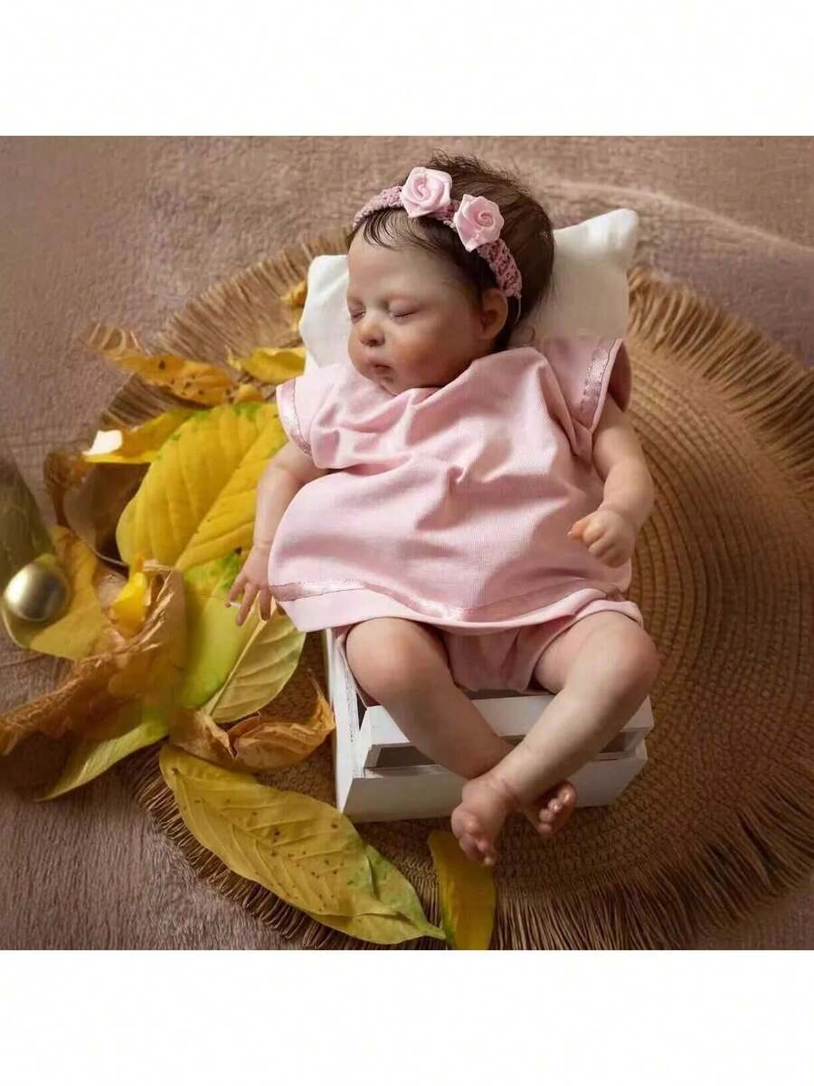 NPK 10英寸早产儿娃娃 Luna，逼真柔软的身体，触感真实，3D仿真肌肤，可收藏的女孩娃娃 - 布身體 - 查看 1