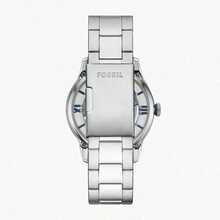 Fossil 男士自动机械三针不锈钢腕表，不锈钢表壳/防刮玻璃 ME3260 - 銀色 - 查看 4
