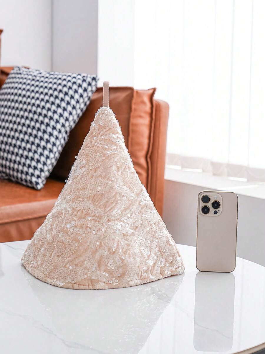 1个保暖羊毛茶壶套，甜点托盘套 - 香檳色 - 查看 1